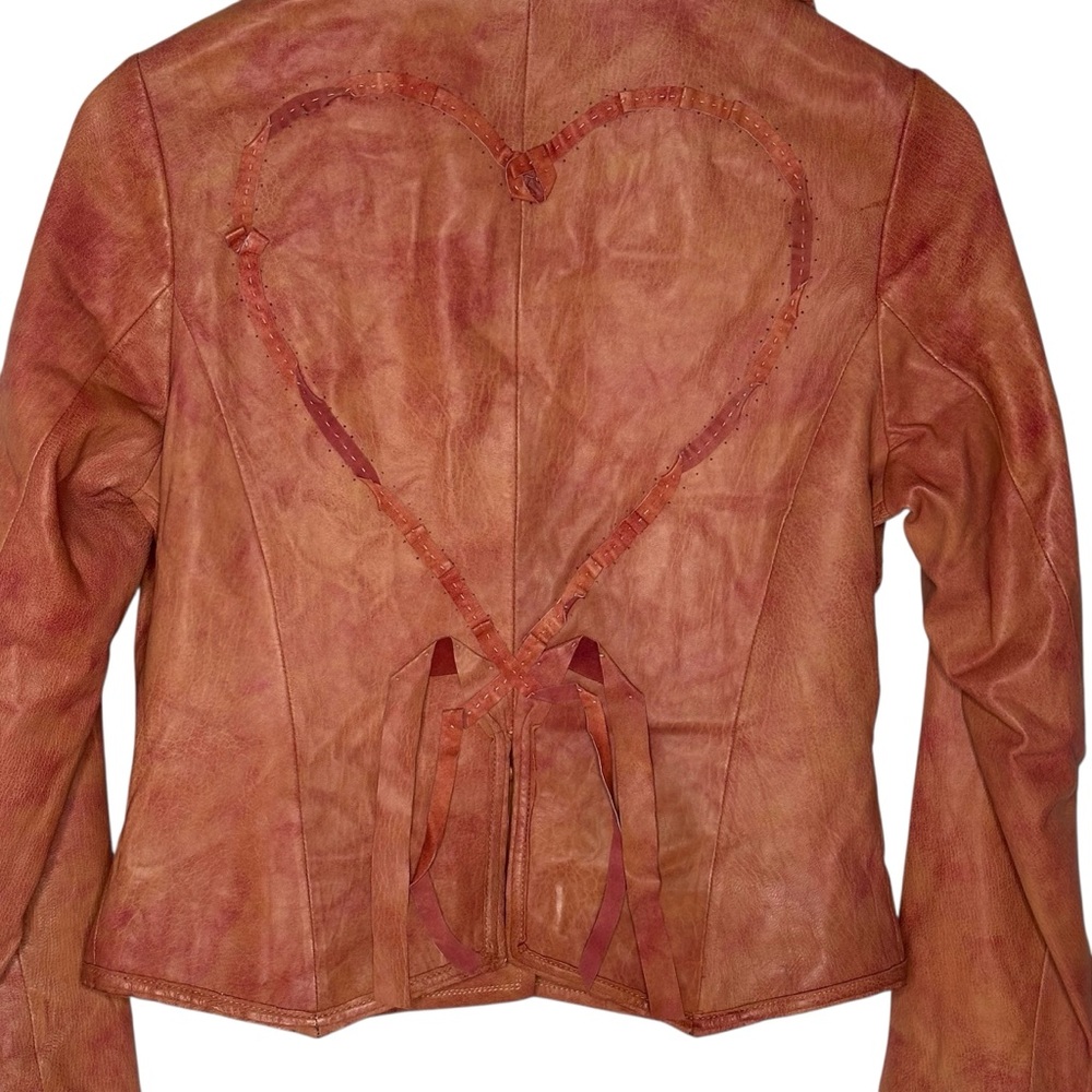 NEW Nigel Preston for Free People Little Heart Bolero Lambskin Leather Jacket m - Picture 11 of 13
